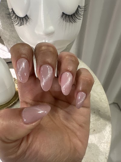 Lavender lashes and nails